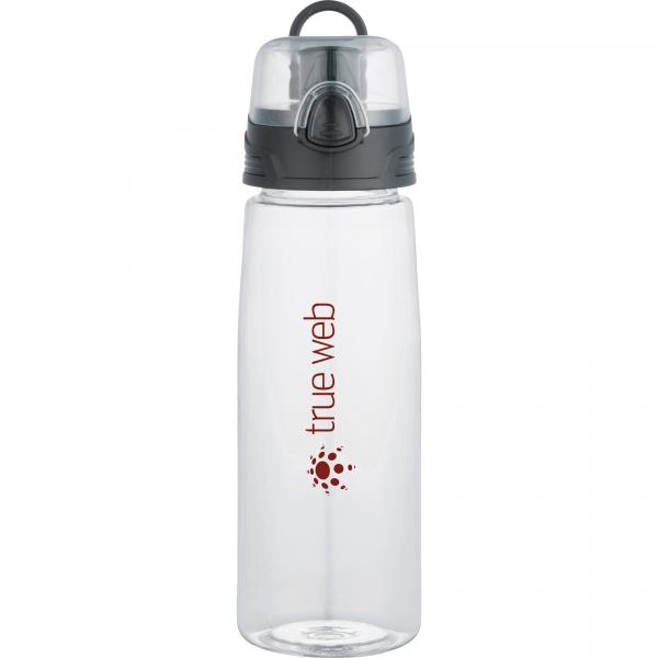 Promotional Slim Grip - 25 oz Skinny Water Bottle - Drink- thru Lid - Made  with Tritan