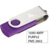 Promotional Giveaway Technology | Rotate Flash Drive 2GB Purple