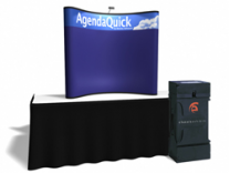 6 Ft Fabric Table Top w/Header | Trade Show Displays by ShopForExhibits