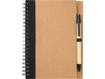 Promotional Giveaway Office | The Eco Spiral Notebook & Pen Black