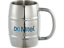 Promotional Giveaway Drinkware | Growl Stainless Barrel Mug 14oz
