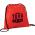 Promotional Giveaway Bags | The Evergreen Drawstring Cinch Backpack Red