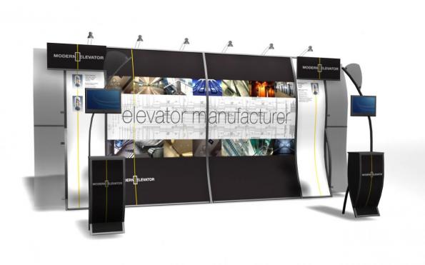 Modern Elevator Perfect 10 Trade Show Display